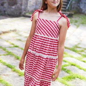 Vestido largo niña colección Pimienta  de La Martinica
