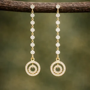 Pendientes Péndulo blanco