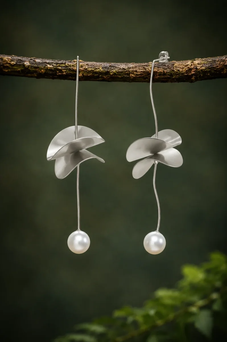 Pendientes Gaugin plata