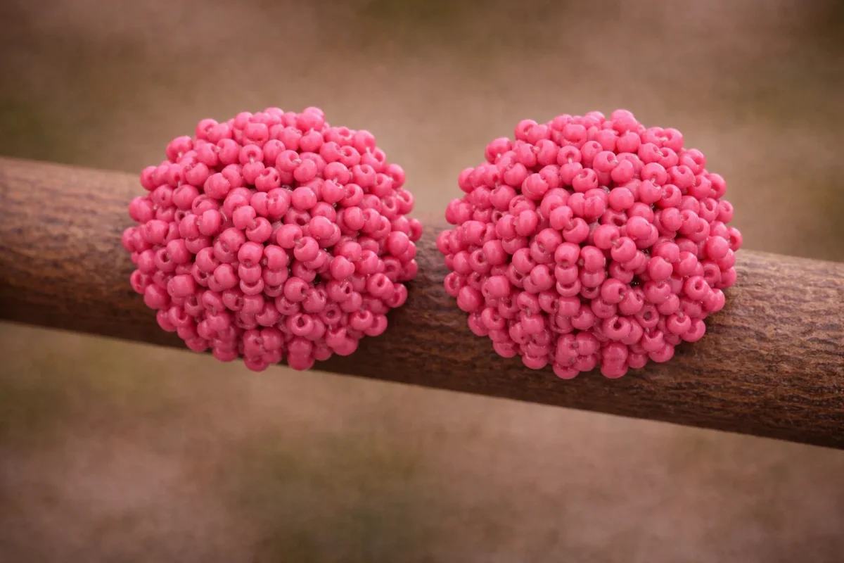 Pendientes Erizo coral - Imagen 2