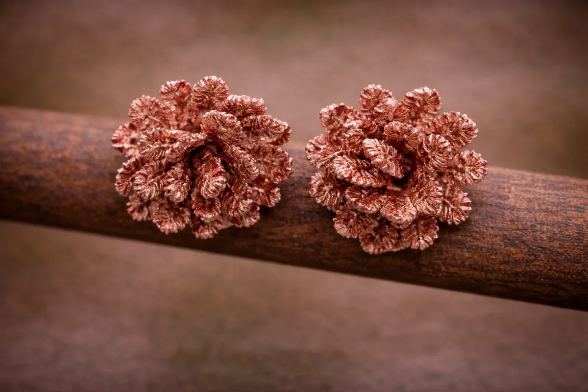 Pendientes Ganchillo buganvilla - Imagen 2