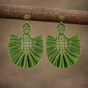 Pendientes Panamá verde