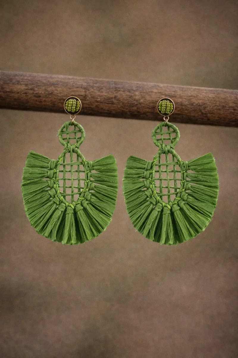 Pendientes Panamá verde - Imagen 2