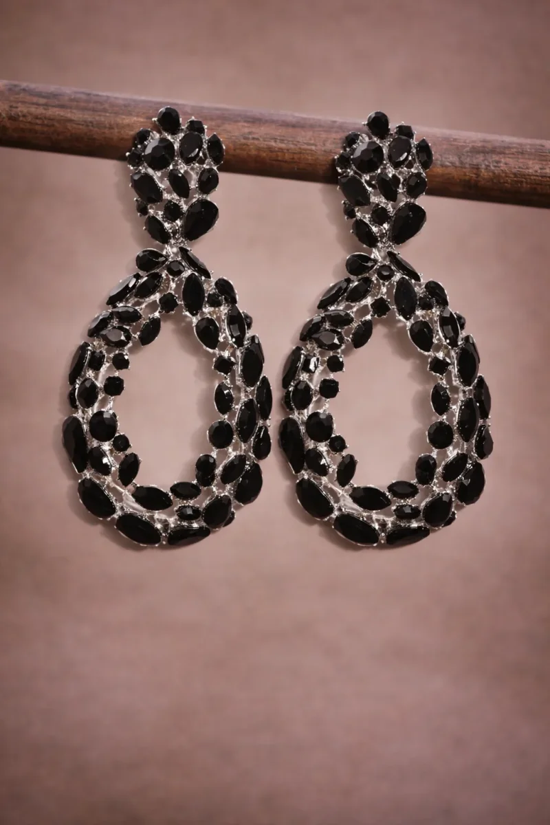 Pendientes Marbella negros - Imagen 2