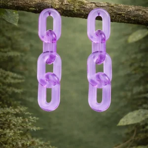 Pendientes Pool malva