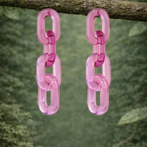 Pendientes Pool rosa