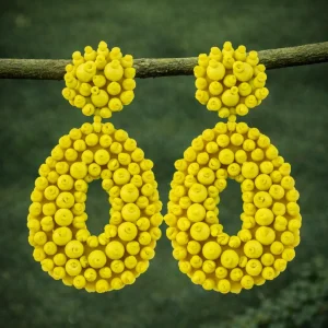 Pendientes Mahé amarillos