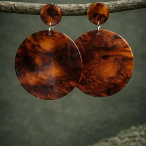 Pendientes Castaño