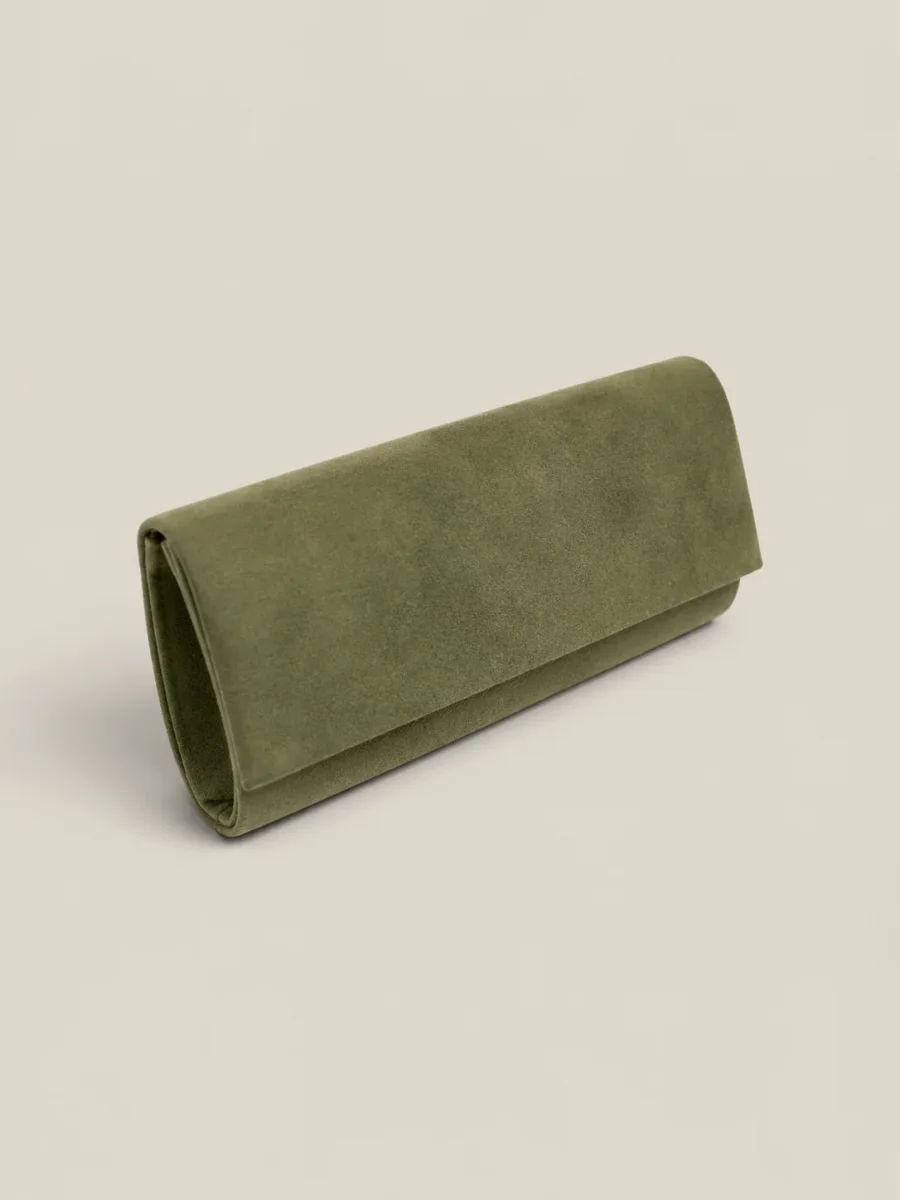Bolso Sobre cuadrado verde caqui - Imagen 2