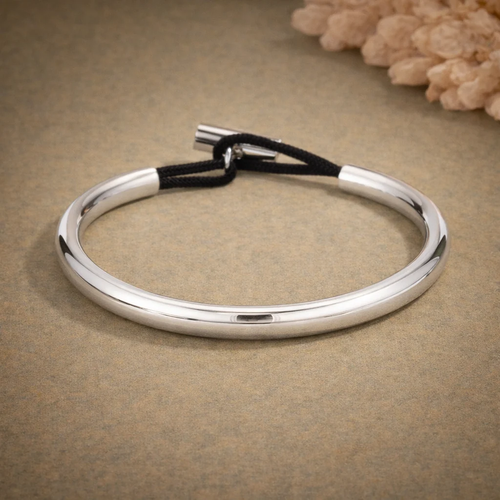 Brazalete Nudo plateado - Imagen 4