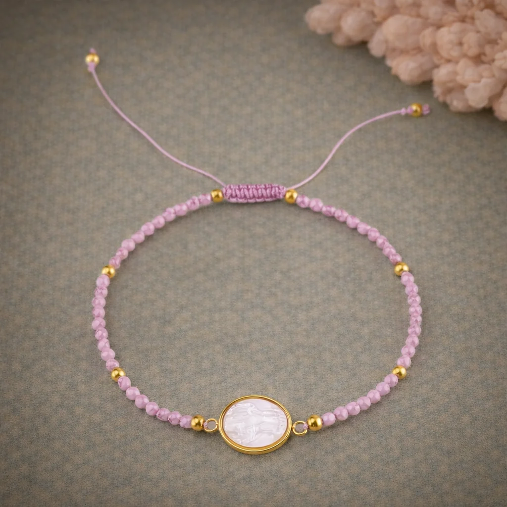 Pulsera Virgen rosa - Imagen 2
