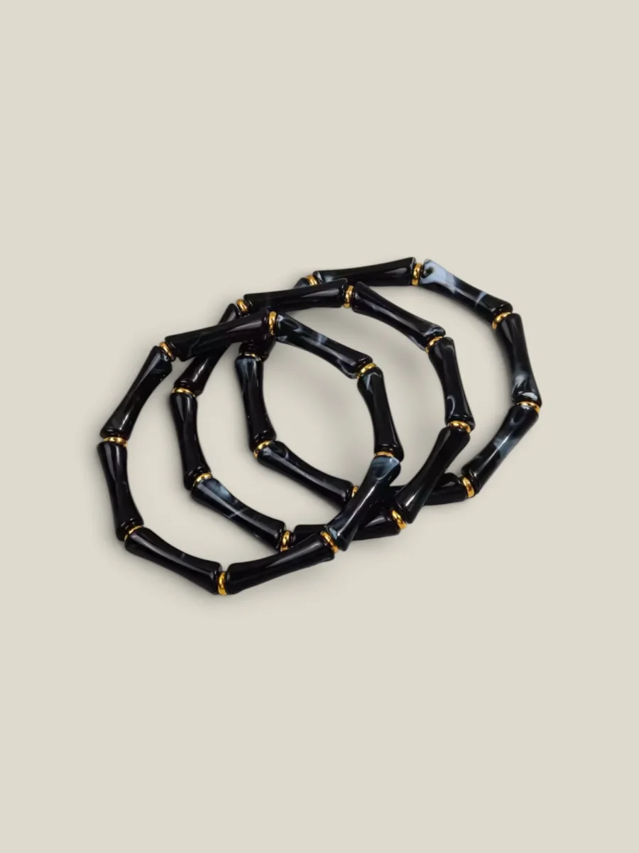 Pulsera Puzzle negra