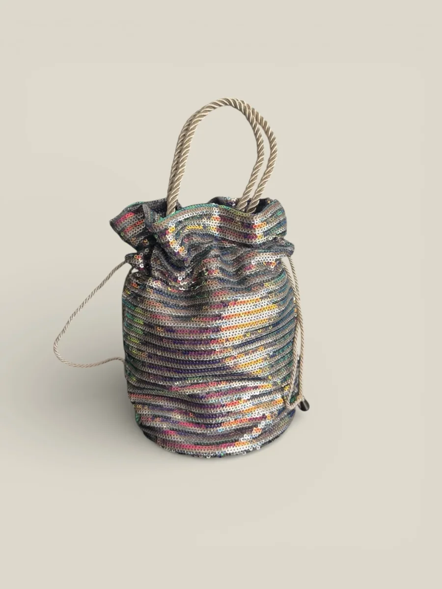 Bolso Lentejuelas plata