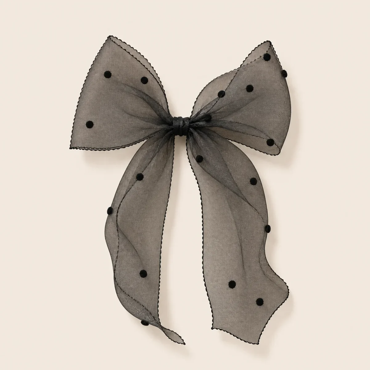 Lazo Ribbon negro plumeti - Imagen 2