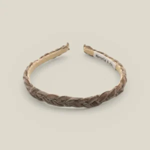 Diadema Carolina petite trenzada beige