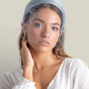Diadema Duquesa azul bebé