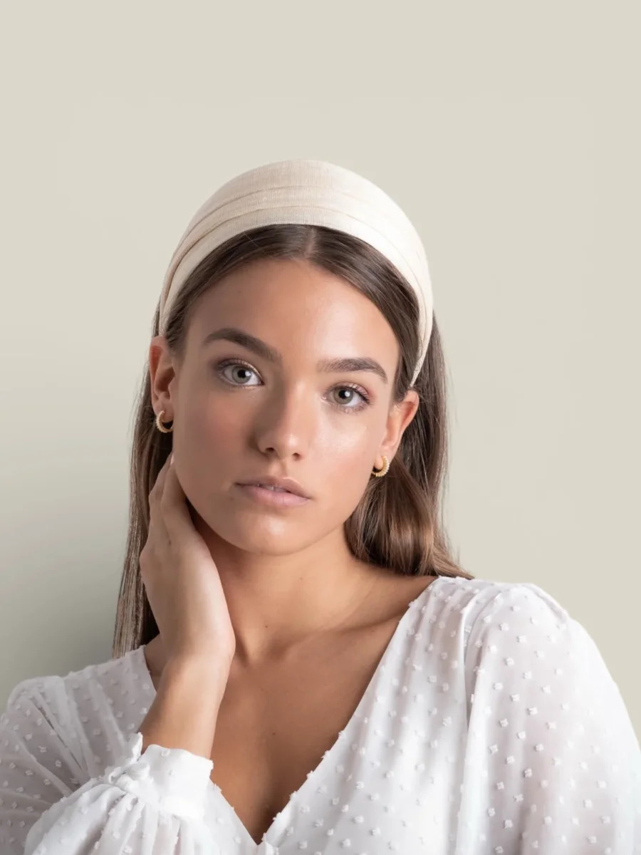 Diadema Duquesa beige - Imagen 3