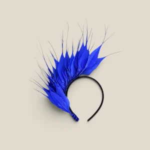 Diadema Avestruz mini azul