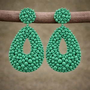 Pendientes Mahé verde