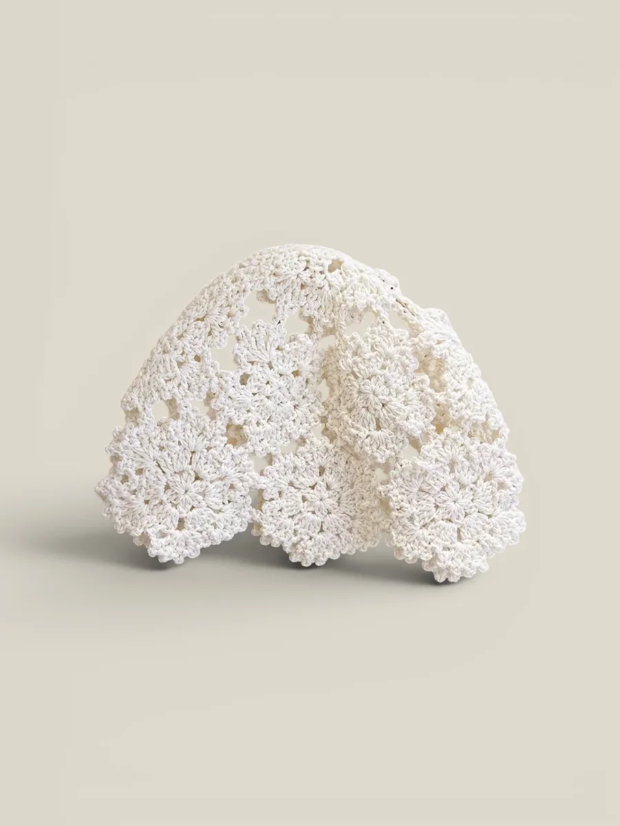 Casquete Tejido blanco - Imagen 2