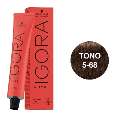 IGORA ROYAL 5-68 Castaño Claro Chocolate Rojo – 60 ml - Imagen 2
