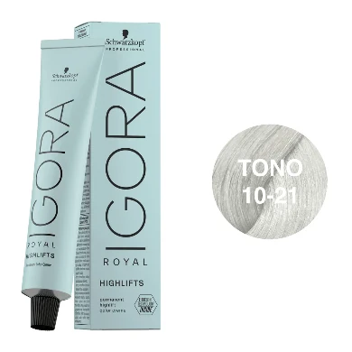 IGORA ROYAL Highlifts 10-21 – Rubio Platino Humo Ceniza – 60 ml - Imagen 5