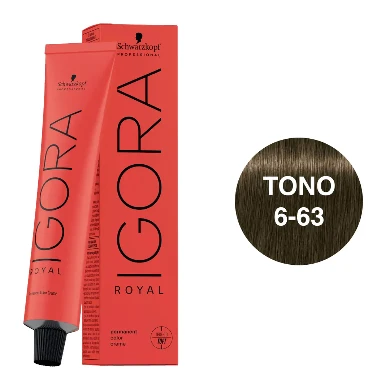Igora Royal Tono 6-63 Rubio Oscuro Chocolate Mate 60mL