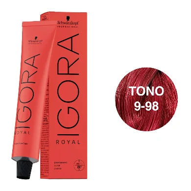 IGORA ROYAL 9-98 – Rubio Muy Claro Violeta Rojo – 60 ml - Imagen 5