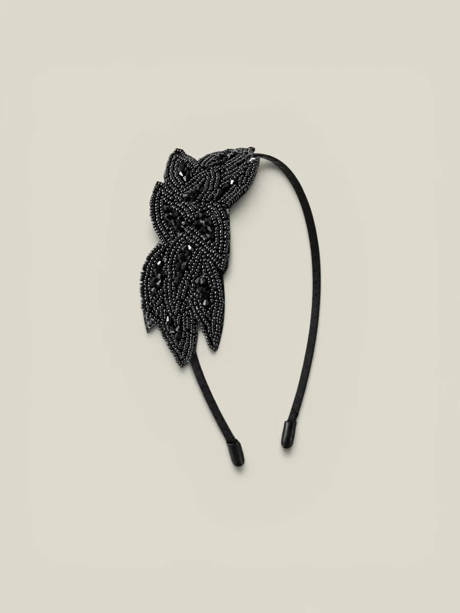 Diadema Charlestone negra - Imagen 2