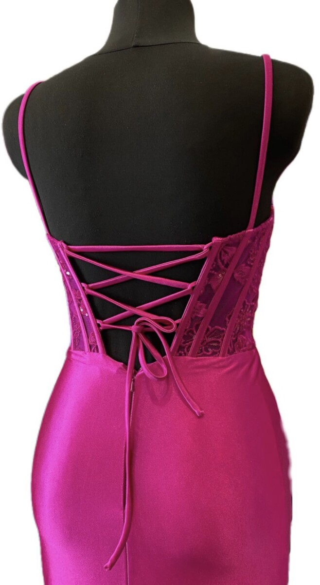 Vestido Seda Corpiño Varillas - Imagen 5
