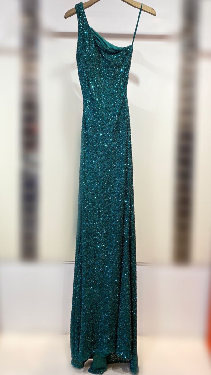 Vestido Lentejuelas Asimétrico - Imagen 6