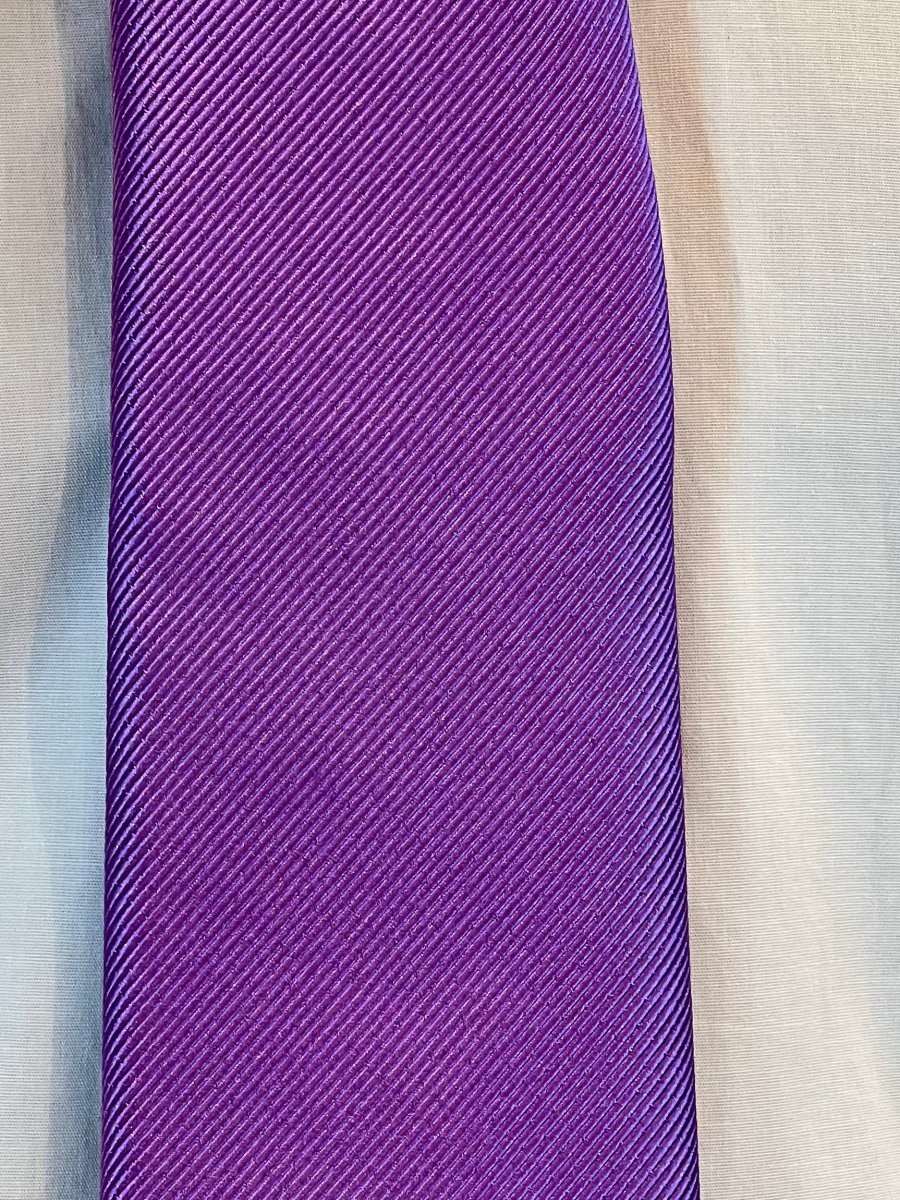 Corbata de Seda Atelier F&B Genève (Morado Eléctrico) - Imagen 3