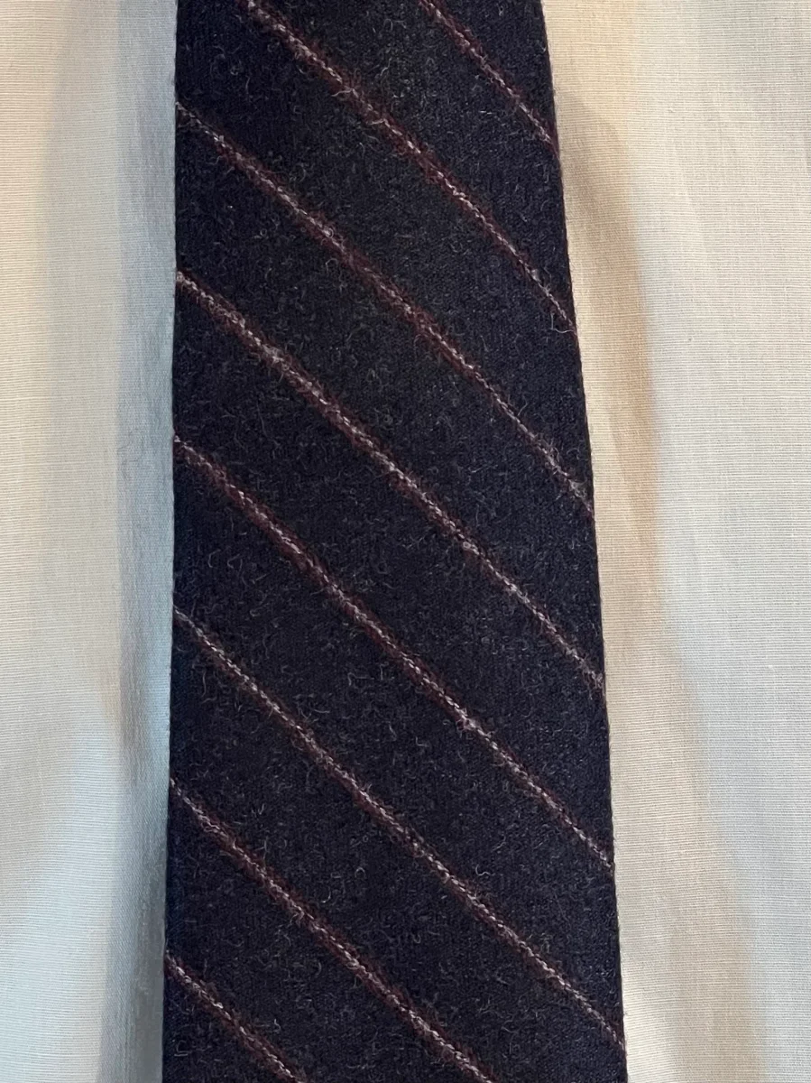 Corbata de Lana y Cachemira John Blond (Rayas de Invierno) - Imagen 4