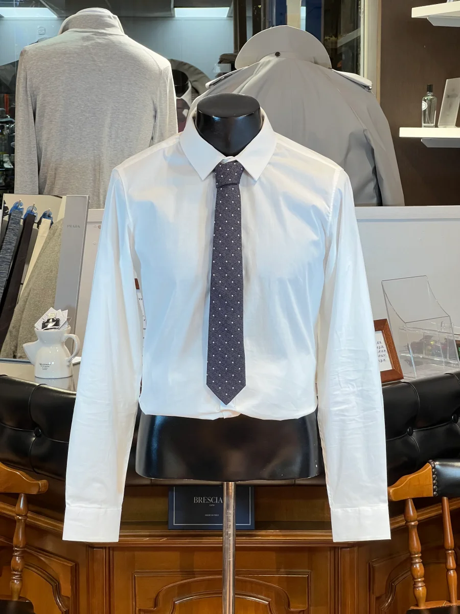 Corbata John Blond de Lana y Seda (Lunares)