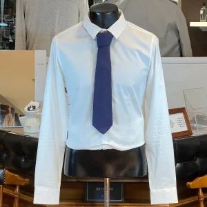 Corbata de Punto JB (Knit Tie) de Seda Pura (Azul Marino)