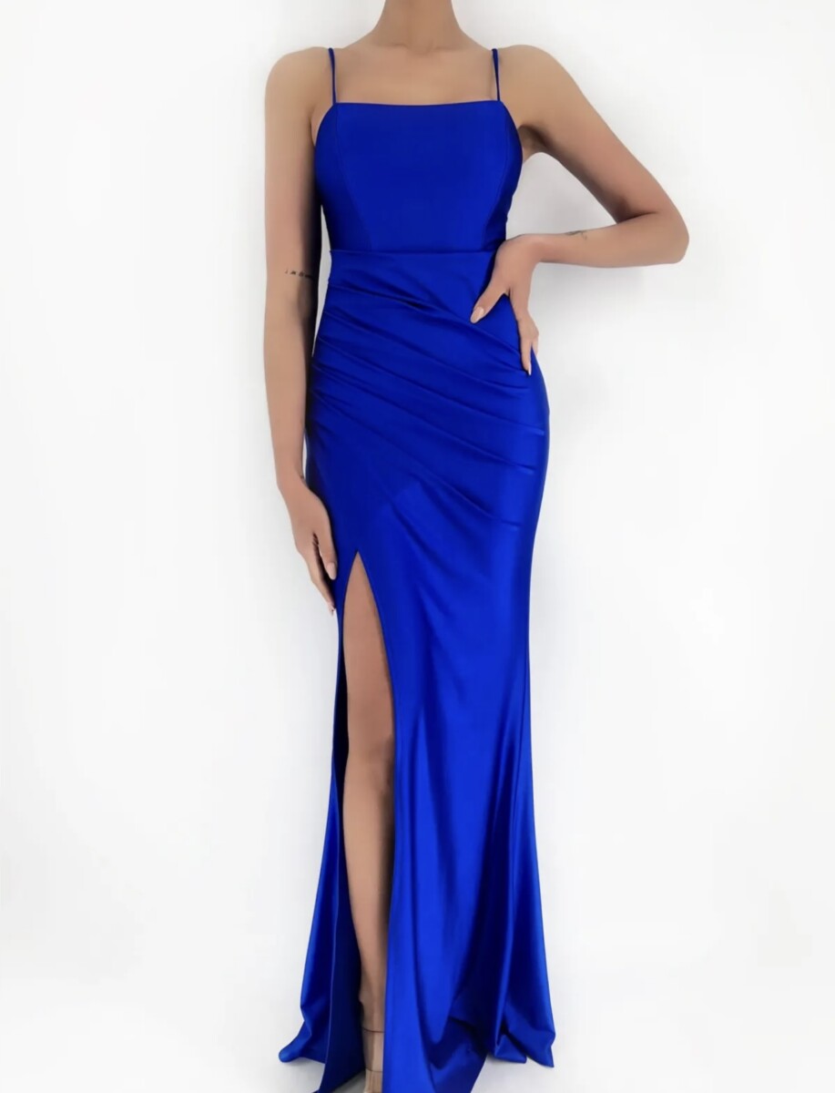 Vestido Seda Elástico Drapeado Espalda - Imagen 7