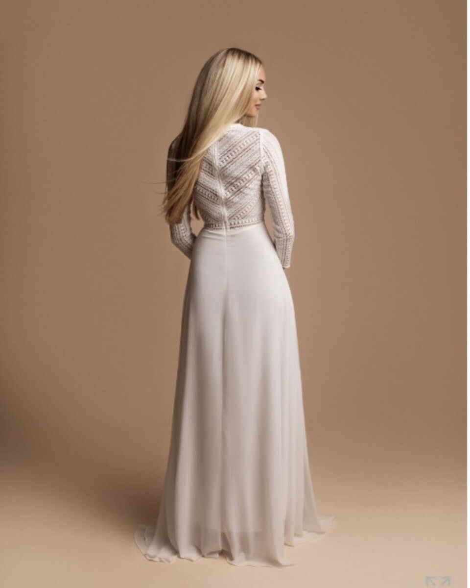 Vestido Ibiza Mangas Novia - Imagen 3