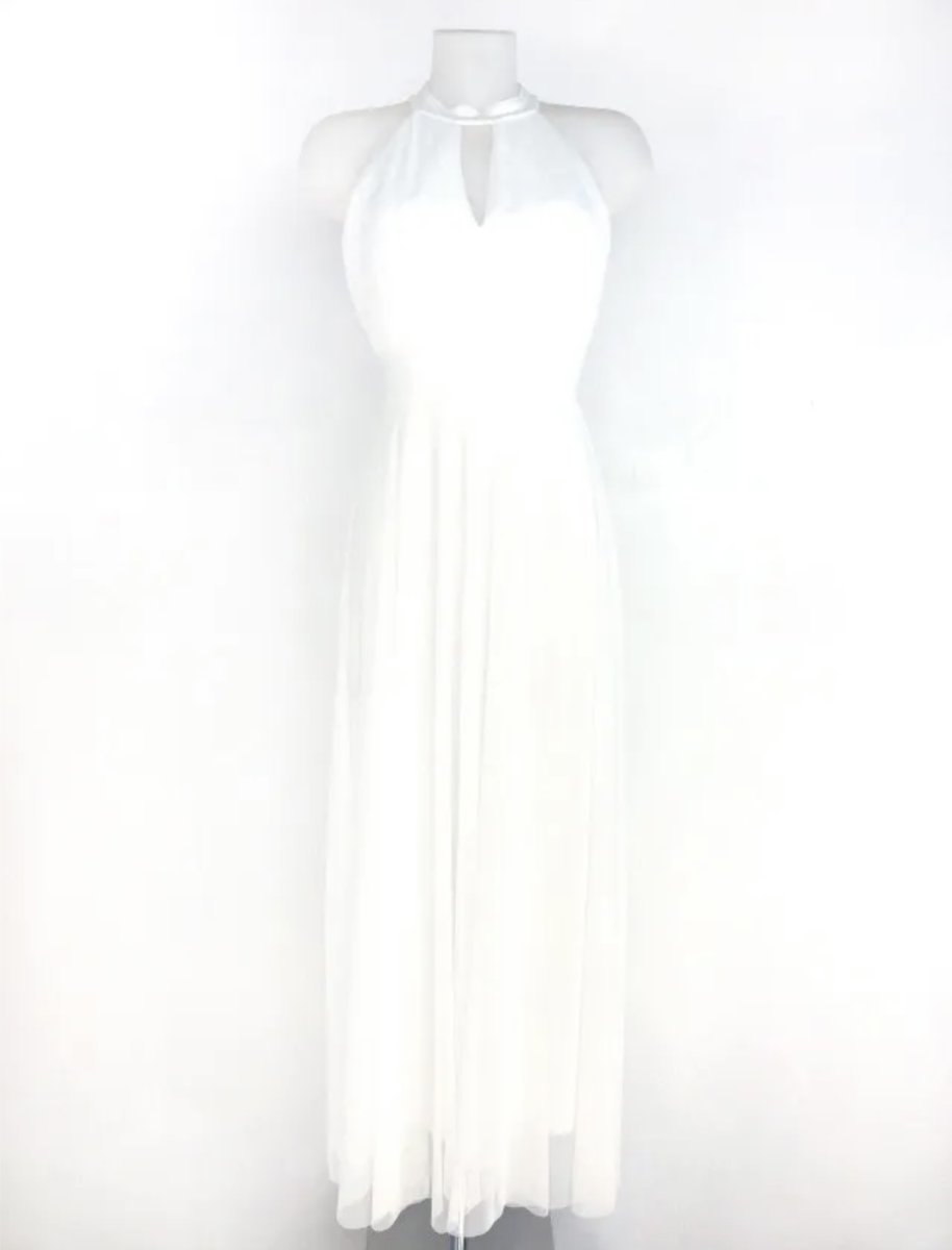 Vestido Tul Halter Largo Novia - Imagen 3