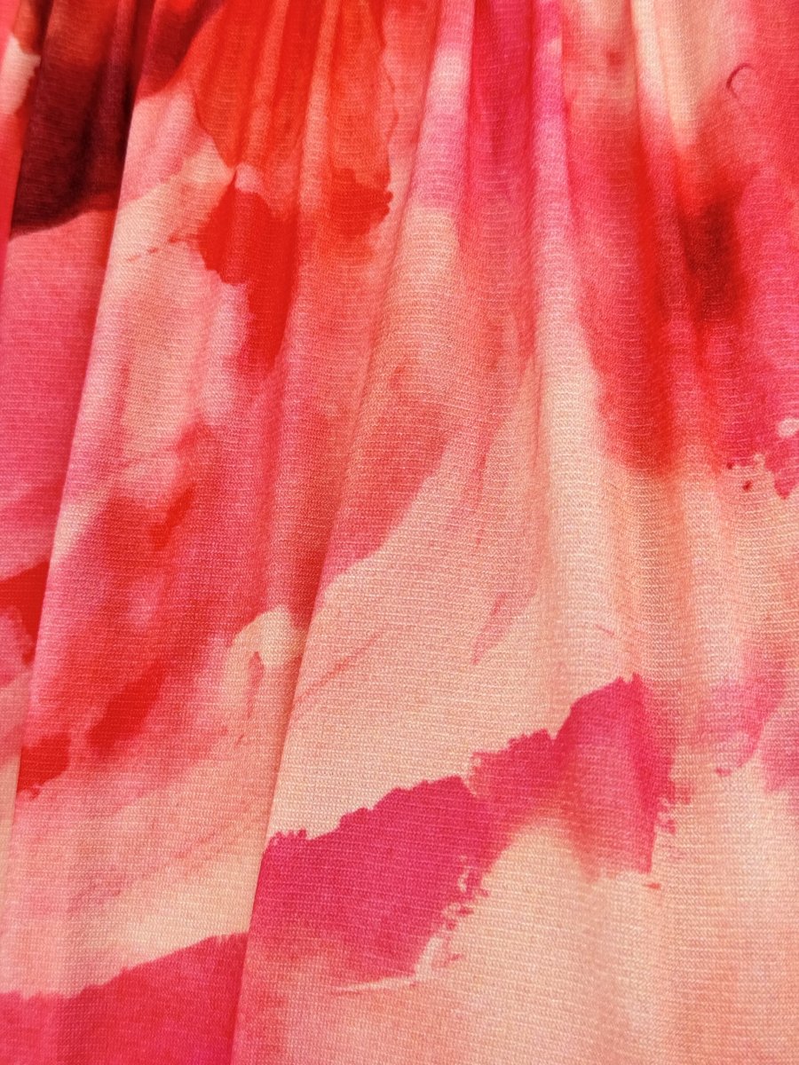 Vestido Halter Cintura Drapeada Estampado - Imagen 6