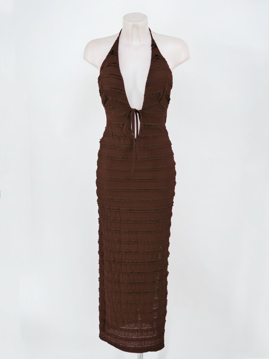Vestido Sunset Escote Cordón - Imagen 8