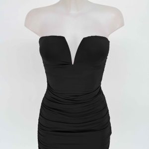 Vestido Escote Palabra Honor Corto