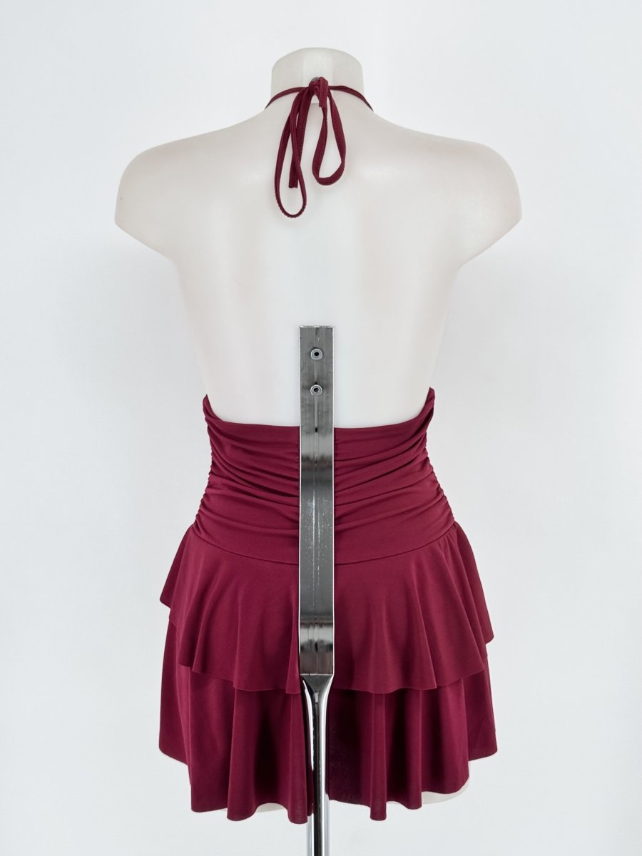 Vestido Corto Volantes Escote - Imagen 6