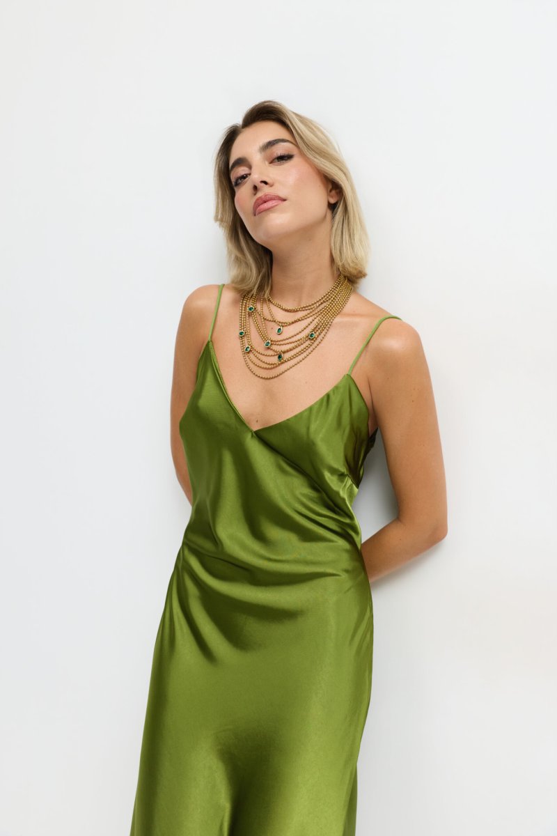 Vestido Tirantes Seda