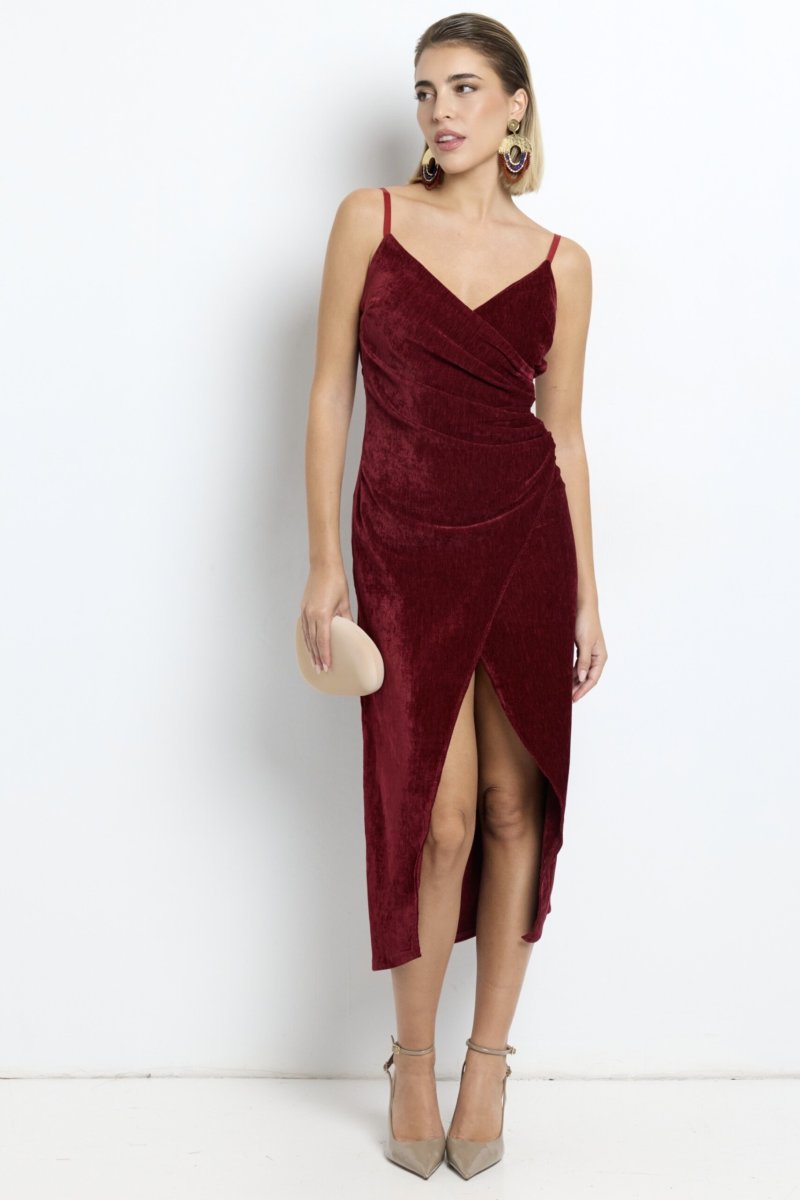 Vestido Cruzado Terciopelo - Imagen 9