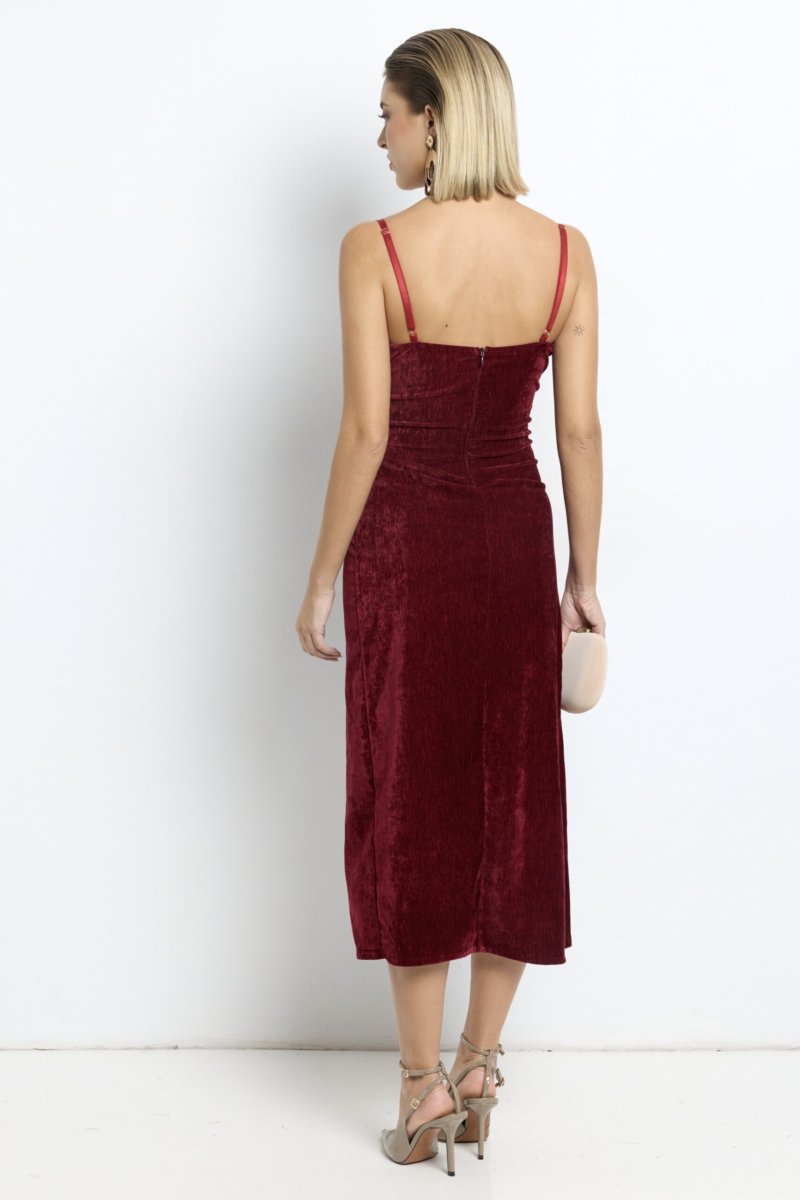 Vestido Cruzado Terciopelo - Imagen 8