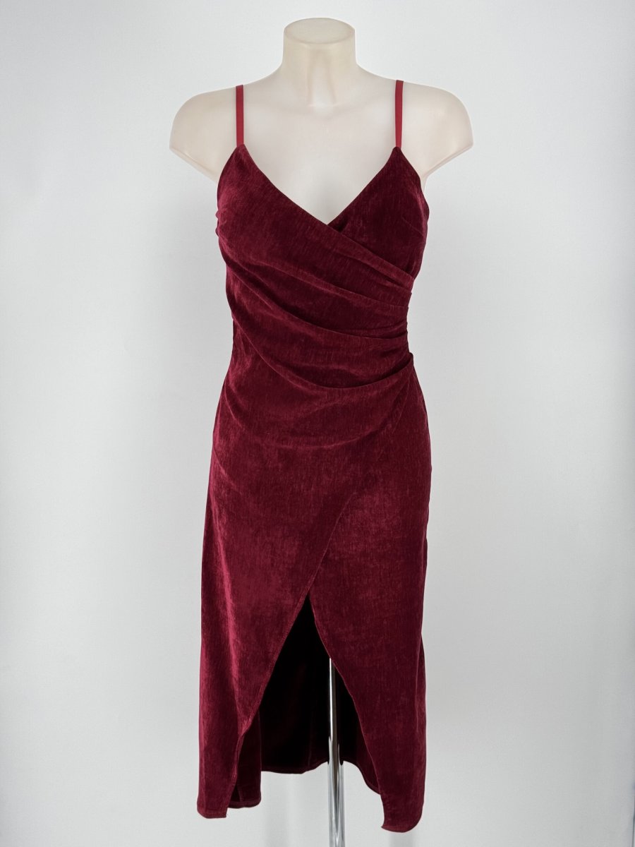 Vestido Cruzado Terciopelo - Imagen 3