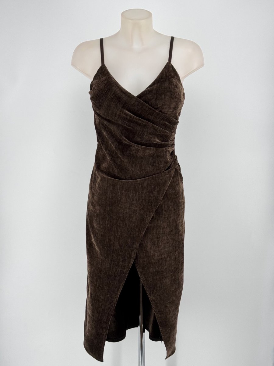 Vestido Cruzado Terciopelo - Imagen 2