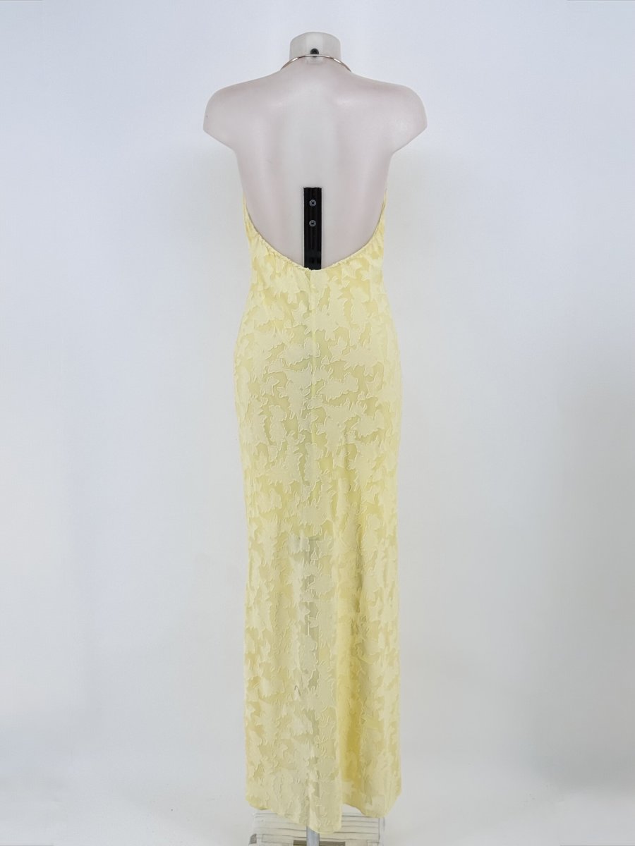 Vestido Textura Escote Cascada - Imagen 9