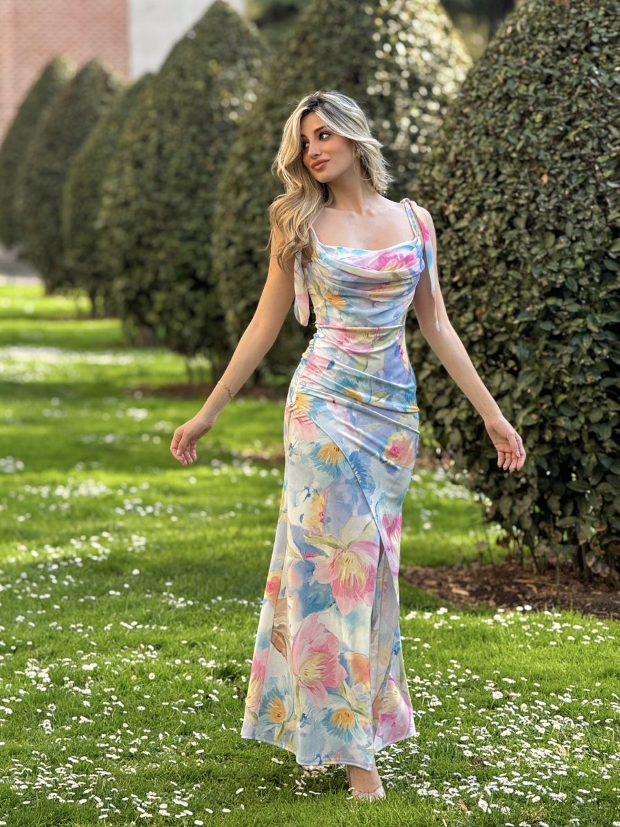 Vestido Estampado Lazos - Imagen 9