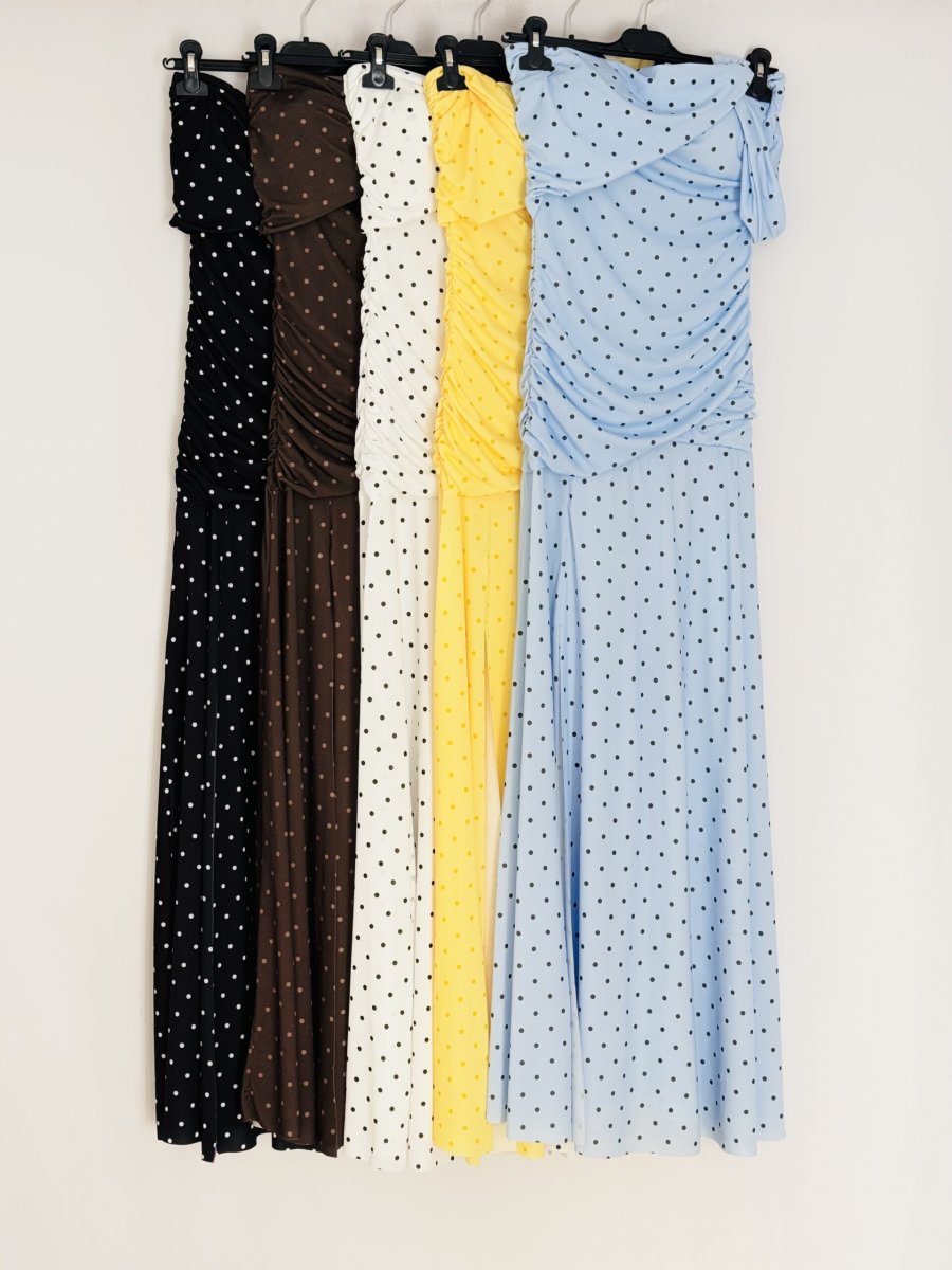 Vestido Hombro Doble Tirante Lunares - Imagen 3